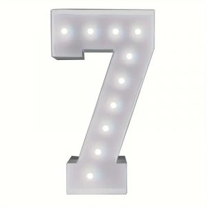 Metal Marquee Number 7