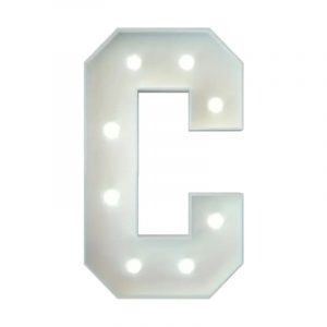 Metal Marquee Letter C
