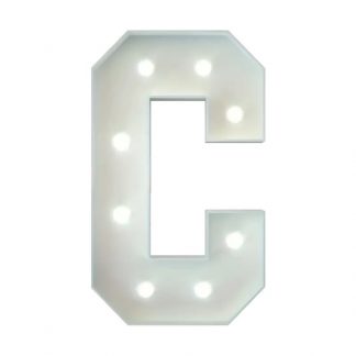 Metal Marquee Letter C