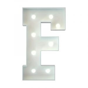 Metal Marquee Letter F