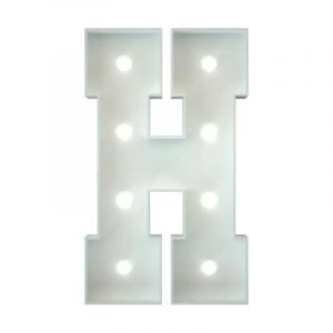 Metal Marquee Letter H