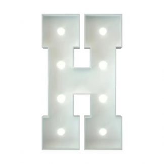Metal Marquee Letter H