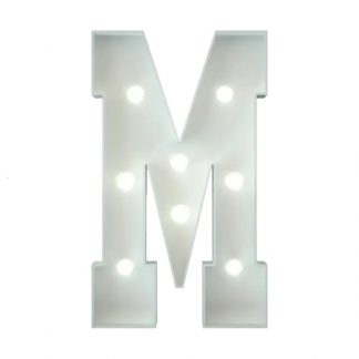 Metal Marquee Letter M
