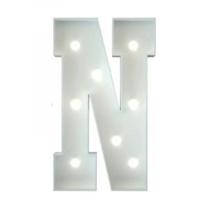 Metal Marquee Letter N