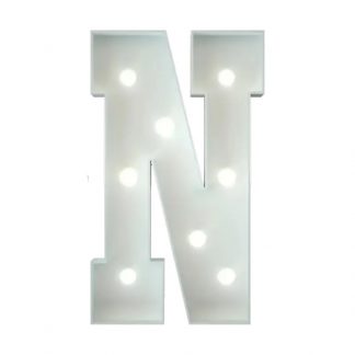 Metal Marquee Letter N