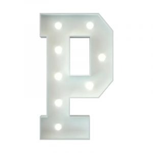 Metal Marquee Letter P