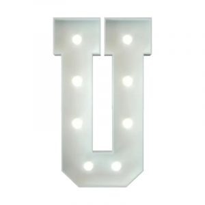 Metal Marquee Letter U