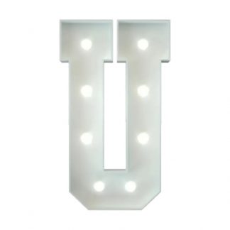 Metal Marquee Letter U