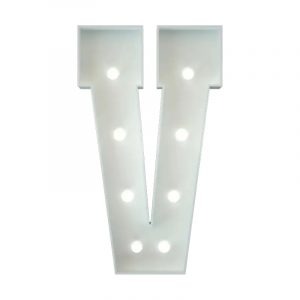 Metal Marquee Letter V