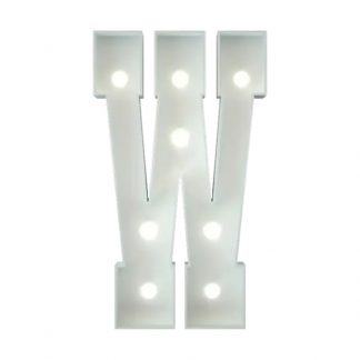 Metal Marquee Letter W
