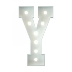 Metal Marquee Letter Y