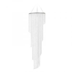 Crystal Diamond Spiral Chandelier