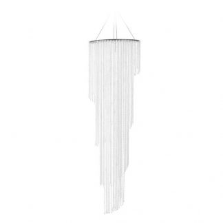 Crystal Diamond Spiral Chandelier